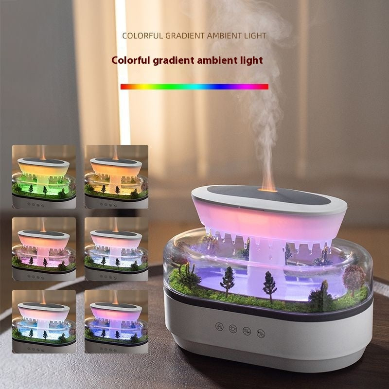 micro landscape aroma diffuser raindrop humidifier