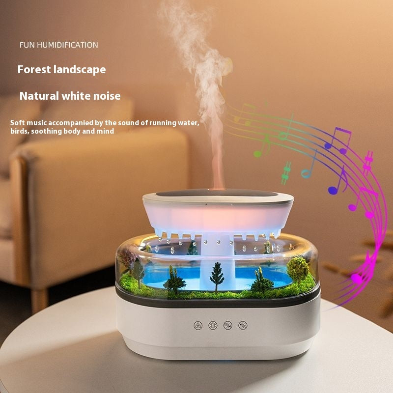 micro landscape aroma diffuser raindrop humidifier