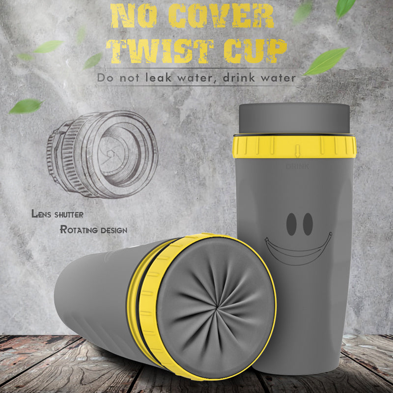 Portable Travel Cup – Twist Design, Reusable & Lightweight for On